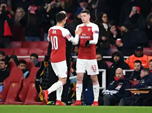 Arsenal V Qarabag 2018-19 Prints: Arsenal's Charlie Gilmour Replaces Mesut Ozil against Qarabag in Europa League