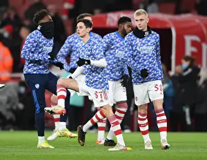 Arsenal V Liverpool Carabao Cup 2021-22 Prints: Arsenal's Charlie Patino Gears Up for Arsenal v Liverpool Carabao Cup Showdown