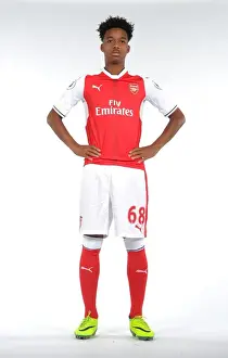 Arsenal's Chris Willock at 2016-17 First Team Photocall
