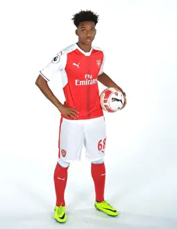 Arsenal's Chris Willock at 2016-17 First Team Photocall