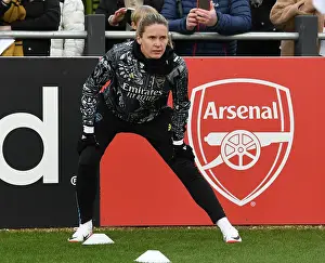 Arsenal Women V Watford Women 2023-24 Prints: Arsenal's Cloe Lacasse Pre-Match Focus before FA Cup Clash against Watford Women