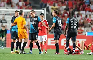 Benfica V Arsenal 2011-12 Prints: Arsenal's Contentious Encounter with Benfica: Vermaelen