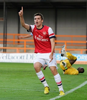Arsenal U19 V Olympique De Marseille - NextGen 2012-13 Prints: Arsenal's Controversial Offside Call: Jon Toral's Disallowed Goal (NextGen Series)