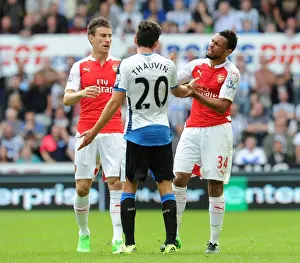 Newcastle United V Arsenal 2015-16 Prints: Arsenal's Coquelin