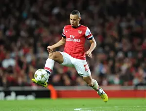 Arsenal V Olympiacos 2012-13 Prints: Arsenal's Coquelin Shines: 3-1 Victory Over Olympiacos in Champions League Group B at Emirates Stadium