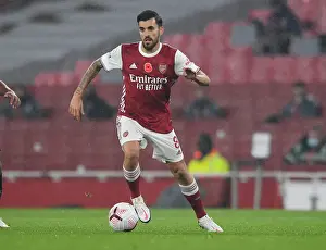 Arsenal's Dani Ceballos in Action against Aston Villa in the Premier League (2020-21)