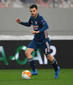 Arsenal's Dani Ceballos in Action at Empty Karaiskakis Stadium: Olympiacos vs Arsenal, UEFA Europa League Round of 16 (March 11, 2021)