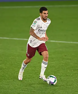 Arsenal's Dani Ceballos in Action against Leicester City in Carabao Cup Clash