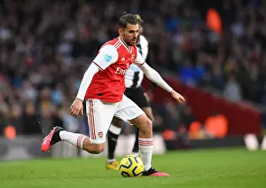 Arsenal V Newcastle United 2019-20 Prints: Arsenal's Dani Ceballos in Action against Newcastle United - Premier League 2019-2020