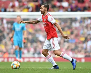 Arsenal's Dani Ceballos in Action against Olympique Lyonnais at Emirates Cup 2019