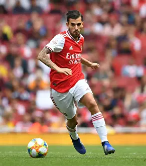 Arsenal's Dani Ceballos in Action Against Olympique Lyonnais at Emirates Cup 2019
