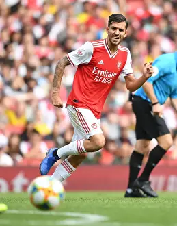 Arsenal's Dani Ceballos in Action against Olympique Lyonnais at Emirates Cup 2019