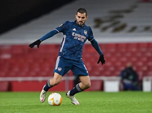 Images Dated 3rd December 2020: Arsenal's Dani Ceballos in Action Against Rapid Wien in Europa League Match