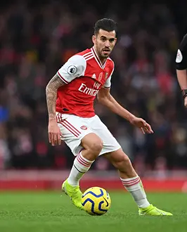 Arsenal's Dani Ceballos in Action against Wolverhampton Wanderers in the Premier League (2019-20)