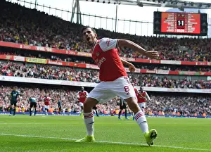 Arsenal's Dani Ceballos Celebrates Second Goal Against Burnley in 2019-20 Premier League