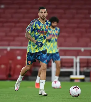 Arsenal's Dani Ceballos at Empty Emirates: Arsenal v Leicester City, Premier League 2020-21