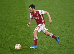 Arsenal's Dani Ceballos in Europa League Action: Arsenal vs. Olympiacos (2020-21) - Behind Closed Doors