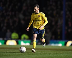 Portsmouth v Arsenal FA Cup 5th Rd 2020 Collection: Arsenal's Dani Ceballos in FA Cup Fifth Round Action Against Portsmouth