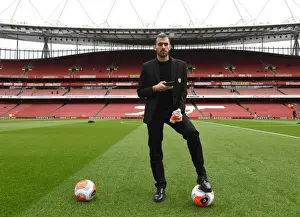 Arsenal V West Ham United 2019-20 Prints: Arsenal's Dani Ceballos Prepares for Arsenal v West Ham United, Premier League 2019-20
