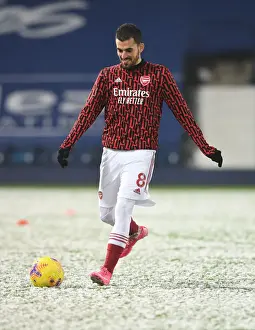 West Bromwich Albion V Arsenal 2020-21 Prints: Arsenal's Dani Ceballos Prepares for West Bromwich Albion Clash in Premier League (January 2021)