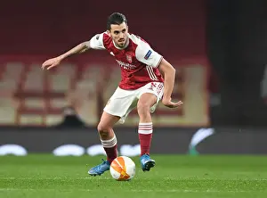 Arsenal V Olympiacos 2020-21 Prints: Arsenal's Dani Ceballos in UEFA Europa League: Arsenal vs Olympiacos (Behind Closed Doors)