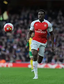 Arsenal V Norwich City 2015-16 Prints: Arsenal's Danny Welbeck in Action Against Norwich City (2015-16)