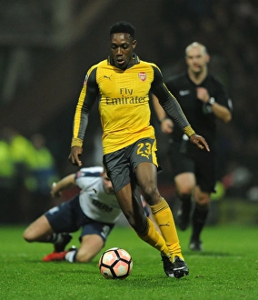 Preston North End V Arsenal - FA Cup - 2017 Prints: Arsenal's Danny Welbeck in FA Cup Action: Arsenal vs. Preston North End (2017)