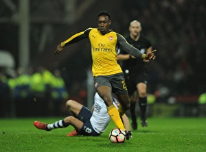 Preston North End V Arsenal - FA Cup - 2017 Prints: Arsenal's Danny Welbeck in FA Cup Action: Arsenal vs. Preston North End (2017)