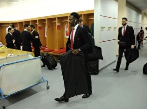 Images Dated 14th February 2016: Arsenal's Danny Welbeck Gears Up for Arsenal vs. Leicester City Showdown (2015-16)