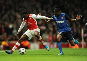 Arsenal's Danny Welbeck Outmaneuvers Monaco's Geoffrey Kondogbia in Champions League Showdown