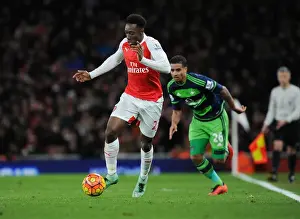Arsenal V Swansea City 2015-16 Prints: Arsenal's Danny Welbeck Outsmarts Kyle Naughton in Thrilling Premier League Showdown