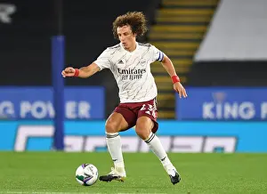 Arsenal's David Luiz in Action: Carabao Cup Showdown vs. Leicester City