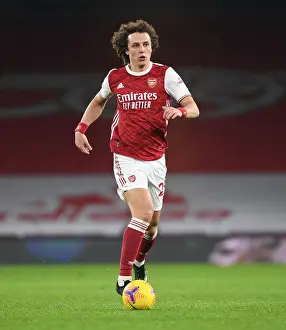 Arsenal's David Luiz in Action at Empty Emirates: Arsenal vs Crystal Palace, Premier League 2021