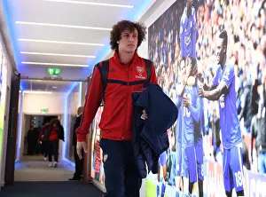 Arsenal's David Luiz Arrives at Leicester City's The King Power Stadium Ahead of Premier League Clash (2019-20)