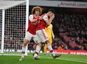Arsenal's David Luiz Consoles Injured Gabriel Martinelli vs Sheffield United (2019-20)