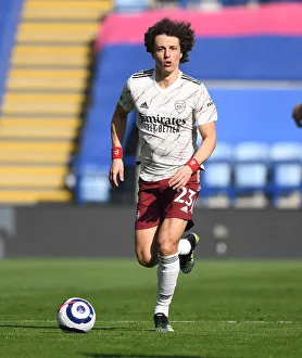 Arsenal's David Luiz at Empty Leicester City Stadium: 2020-21 Premier League Clash Amidst Coronavirus Restrictions