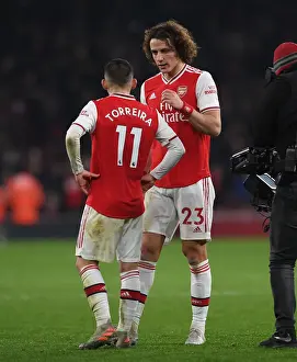 Arsenal's David Luiz and Lucas Torreira Reunite After Arsenal FC vs Manchester United Match (January 2020)