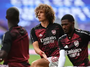 Arsenal's David Luiz Prepares for FA Cup Final against Chelsea at Empty Wembley Stadium (2020)