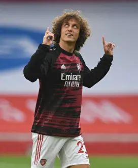 Arsenal V Leicester City 2019-20 Prints: Arsenal's David Luiz Prepares for Premier League Clash Against Leicester