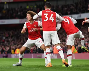Arsenal V Crystal Palace 2019-20 Prints: Arsenal's David Luiz Scores Second Goal Against Crystal Palace in Premier League Showdown (2019-20)