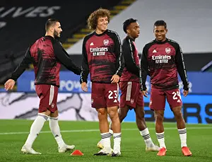 Arsenal's David Luiz Warming Up Ahead of Leicester City Carabao Cup Clash