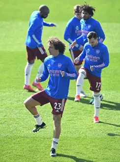 Arsenal's David Luiz Warming Up Ahead of Leicester Clash - Premier League 2020-21