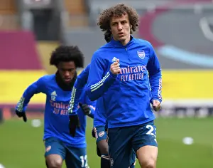 Burnley V Arsenal 2020-21 Prints: Arsenal's David Luiz Warming Up: Burnley vs Arsenal