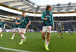 Eintracht Frankfurt V Arsenal 2019-20 Prints: Arsenal's David Luiz Warms Up Ahead of Eintracht Frankfurt Clash in Europa League Group F