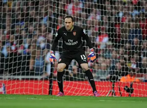 Arsenal Swansea City 2014/15 Prints: Arsenal's David Ospina in Action: 2014/15 Arsenal vs Swansea City