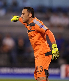 Dinamo Zagreb V Arsenal 2015-16 Prints: Arsenal's David Ospina in Action against Dinamo Zagreb, UEFA Champions League 2015-16