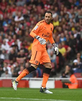 Arsenal V Benfica - Emirates Cup 2017-18 Prints: Arsenal's David Ospina in Action at Emirates Cup 2017-18