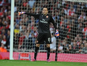 Arsenal Swansea City 2014/15 Prints: Arsenal's David Ospina in Action: Swansea City Clash, Premier League 2014-2015