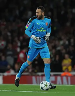 Arsenal V FC Basel 2016-17 Prints: Arsenal's David Ospina in Action during the UEFA Champions League Match Against FC Basel (2016-17)