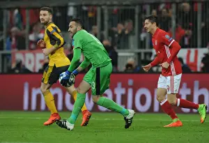 Bayern Munich V Arsenal 2016-17 Prints: Arsenal's David Ospina Faces Bayern Munich in UEFA Champions League Showdown
